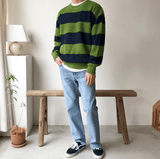 Ouzey 3326 KNITTED STRIPE SWEATER