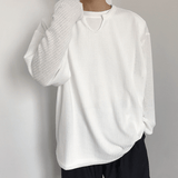 Ouzey 4259 U-NECK WAFFLE LONGSLEEVE