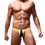 Ouzey Men's Briefs Soft Breathable Silk  Underwear Men's Hot Hips Up Transparent Jockstrap Colorful Undies Cueca E-053