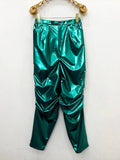 Ouzey Spring Colored Loose Shiny Reflective Patent Faux Leather Harem Pants Men Luxury Designer Y2K Clothes Trousers 2025