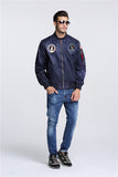 Ouzey 2024 New Autumn Apollo Thin 100th SPACE SHUTTLE MISSION Thin MA1 Bomber Hiphop US Air Force Pilot Flight College Jacket For Men