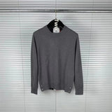 Ouzey TB Tom Autumn/Winter New Round Neck Wide Bar Sweater Men Women's Casual Fashionable Comfortable Long Sleeve Wool