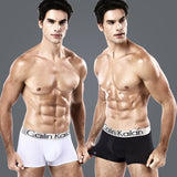 Ouzey FAN SWEET Fashion Letter Printing Men's Boxer Underwear Breathable Boxershorts 3D Pouch Shorts Male Panties Tanga