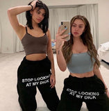 Ouzey 90s Streetwear Sweatpants Women Y2k Pants Hip Hop Casual Cargo Pants Womenb Loose High Waist Harem Pants Joggers Women Streetwear Women New Hot