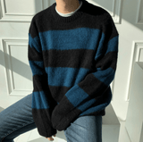 Ouzey 5566 KNITTED STRIPE PULLOVER SWEATER