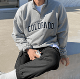 Ouzey 4100 HALF ZIP-UP COLORADO TURTLENECK SWEATER