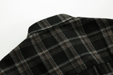 Ouzey 1467 BLACK PLAID SHIRT