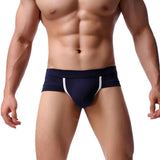 Ouzey Fashion Men's  Underwear Simple Solid Color Boxer Briefs Shorts Bulge Pouch Comfy Soft Underpants Trunks Трусы Мужские 2024