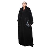 Ouzey Winter Extra Long Oversized Warm Thick Black Soft Fluffy Hairy Faux Fur Coat Women Loose Casual Furry Overcoat 2025