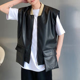 Ouzey Padded Shoulder Casual Multi-Pocket Vest