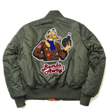 Ouzey 2024 Winter Vintage MA-1 streetwear hip hop military coats clothes american college bomber flight air force pilot jacket men