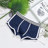 Ouzey 2024 New Mens Underwear Stripe Boxers Men Boxershort Panties Man Boxeur Splicing Homme Underpants Calzoncillos Cotton Trunk Designer