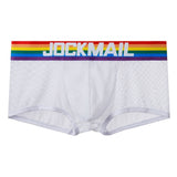 Ouzey Boxer Men  Underwear Cotton Rainbow Mesh Thermal Underpants Shorts Pijama Cuecas Masculinas Calzoncillos Hombre Slip