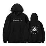 Ouzey 2024 Halloween Costume Printed Hoodie Hikikomori Pattern Printed American Style 2K Retro Hip Hop Fashion Hoodie