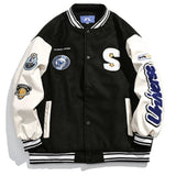 Ouzey 2024 American baseball uniform men's spring and autumn trendy brand Y2K retro trend all-match casual embroidery jacket