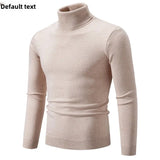 Ouzey 2024 Autumn/Winter Solid Color Polo/Turtle Neck Sweater Men Fashionable Simple Casual Knitted Top Trendy Youth Base Layer Top