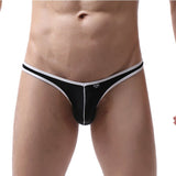 Ouzey Men Underwear Briefs Shorts Thin Ice Silk Panties Breathable Low Rise U Convex Pouch Underpants Cueca Ropa Large Size M-3XL