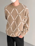 Ouzey [Dazionsed] Round Neck Casual Knit Na545