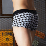 Ouzey Bodywear Men's Low Rise Fashion Cotton Boxer Underwear