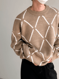 Ouzey [Dazionsed] Round Neck Casual Knit Na545