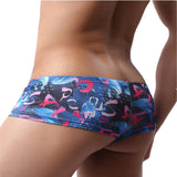 Ouzey Boxer Mens Underwear Men Low Waist Print Boxers Panties Breathable Boxershorts Men U Pouch Bikini Shorts  Underwear