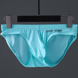 Ouzey Men Ice Silk Briefs Ultra-thin Seamless Semi- Transparent Underwear Breathable Cuecas Homme Underpants Bulge Pouch  Panties