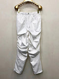 Ouzey Spring Colored Loose Shiny Reflective Patent Faux Leather Harem Pants Men Luxury Designer Y2K Clothes Trousers 2025