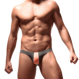 Ouzey Men's Briefs Soft Breathable Silk  Underwear Men's Hot Hips Up Transparent Jockstrap Colorful Undies Cueca E-053