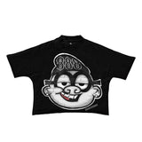 Ouzey 2024 New Street Brand Trend Clothing Y2K Harajuku Anime Printed T-shirt Punk Hip-hop Fashion Versatile Oversized Tops Unisex