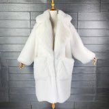 Ouzey Winter Long Black Oversized Shaggy Warm Fluffy Faux Fur Coat Women Pockets Loose Casual Luxury Korean Fashion 2025