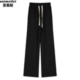 Ouzey 90s Streetwear Streetwear Baggy Jeans Women Creative Graffiti Casual Versatile Wide Leg Pants Y2k Jeans Woman High Waist Hip Hop Denim Trousers