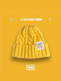 Ouzey [Flat Room] Big Head Knitted Hat Fl27