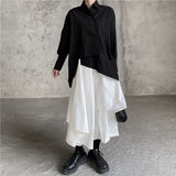 Ouzey Irregular High Waist Culottes