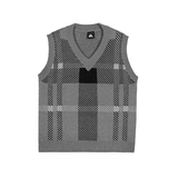 Ouzey 3211 V-NECK PLAID VEST