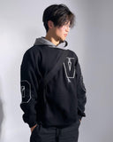 Ouzey 3243 TWO-TONE EMBROIDERED HOODIE