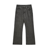 Ouzey Dark Gray Straight-leg Jeans