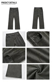 Ouzey Dark Gray Straight-leg Jeans