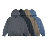 Ouzey 90s Streetwear Dyed Color Washed Hoodie