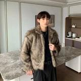 Ouzey Fluffy Faux Fur Coat