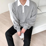 Ouzey 2260 WHITE COLLAR SWEATER