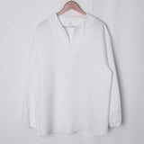 Ouzey 6575 V-NECK CUFF LONGSLEEVE