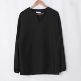 Ouzey 6575 V-NECK CUFF LONGSLEEVE