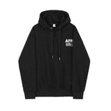 Ouzey 5047 BLACK LETTER HOODIE