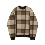 Ouzey 3472 WOOLEN KNITTED PLAID SWEATER