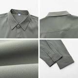 Ouzey 9047 SOLID BUTTON-UP COLLAR SHIRT