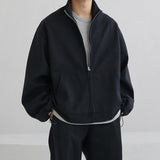 Ouzey 4453 ZIP-UP COLLAR JK & WIDE SWEATPANTS