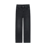 Ouzey 1489 GRAY WIDE STRAIGHT JEANS