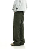 Ouzey 11427 ARMY GREEN STRAIGHT CARPENTER PANTS