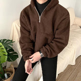 Ouzey 3348 HALF ZIP-UP FLEECE HOODIE