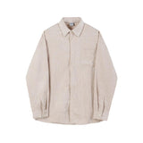 Ouzey 3505 DARK CREAM CORDUROY COLLAR SHIRT